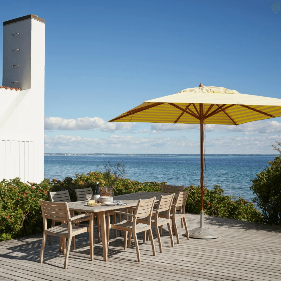 Parasol ogrodowy Messina 300x300 Lemon/Sand Skagerak