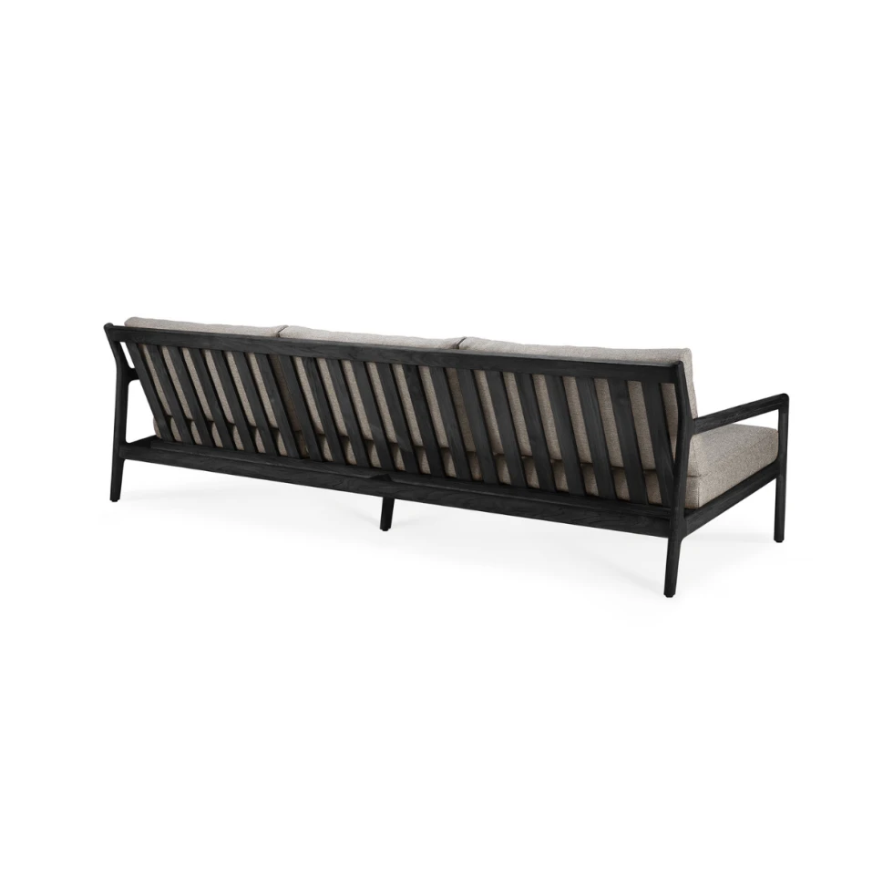 Sofa outdoorowa trzyosobowa Jack Teak Black Ethnicraft