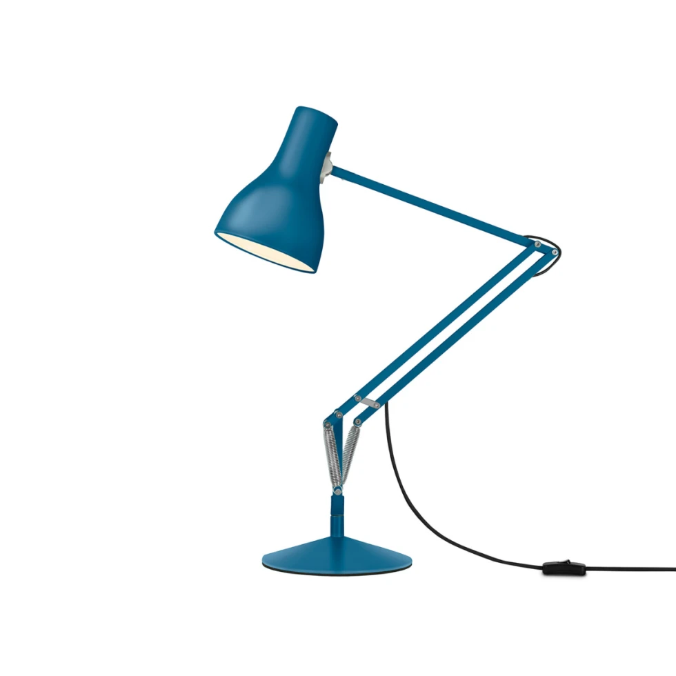 Regulowana lampa biurkowa Type 75 Anglepoise+Margaret Howell Saxon Blue