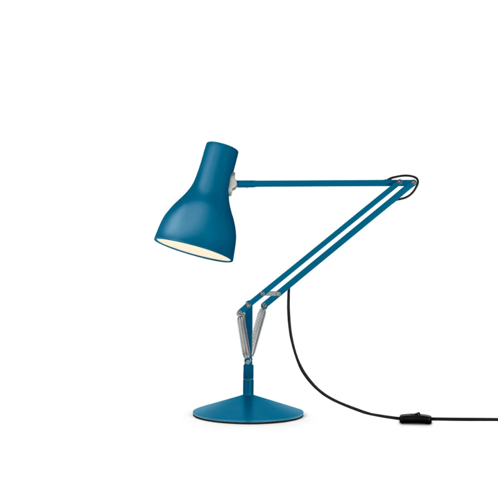 Regulowana lampa biurkowa Type 75 Anglepoise+Margaret Howell Saxon Blue