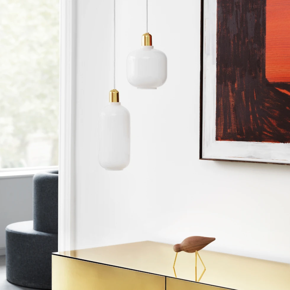 Lampa wisząca AMP Small Brass Normann Copenhagen