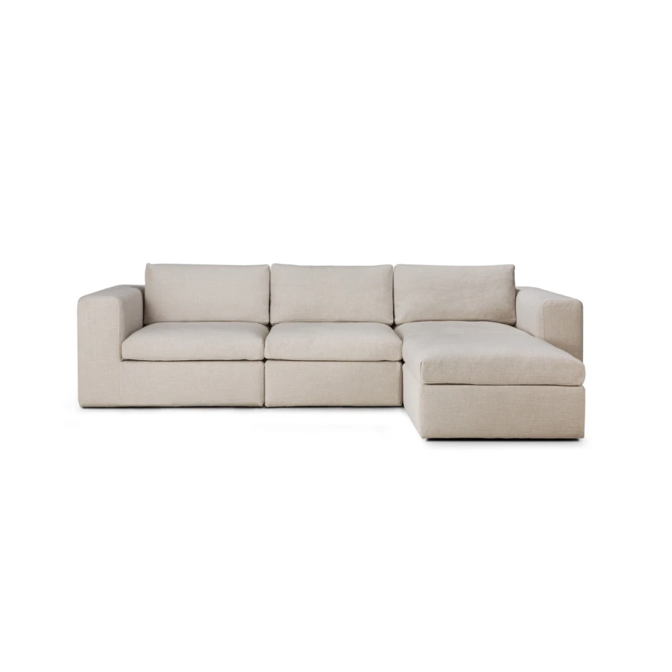 Moduł z podłokietnikiem sofa Mellow Ivory Ethnicraft