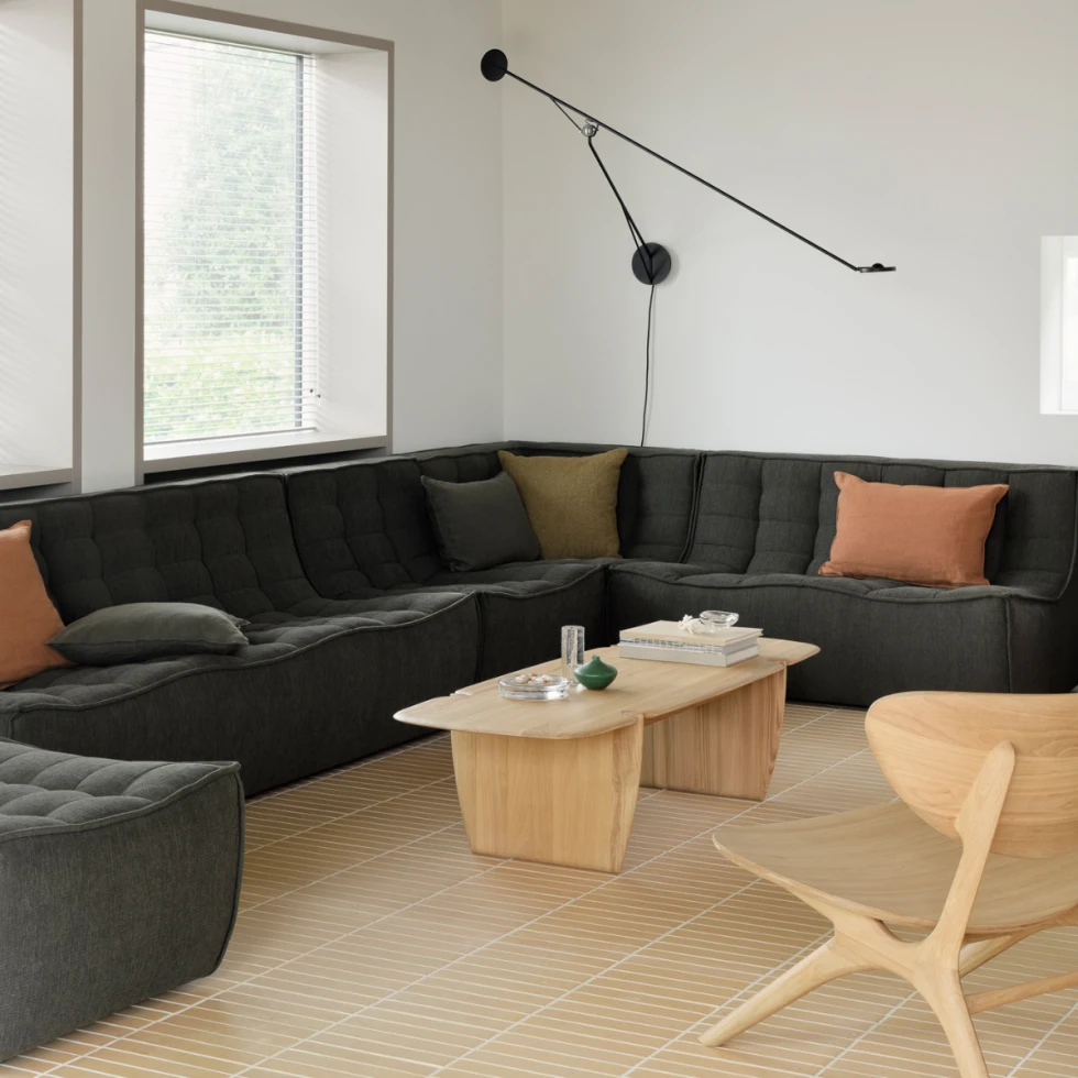 Fotel/Moduł jednoosobowy sofa N701 Moss Eco Ethnicraft