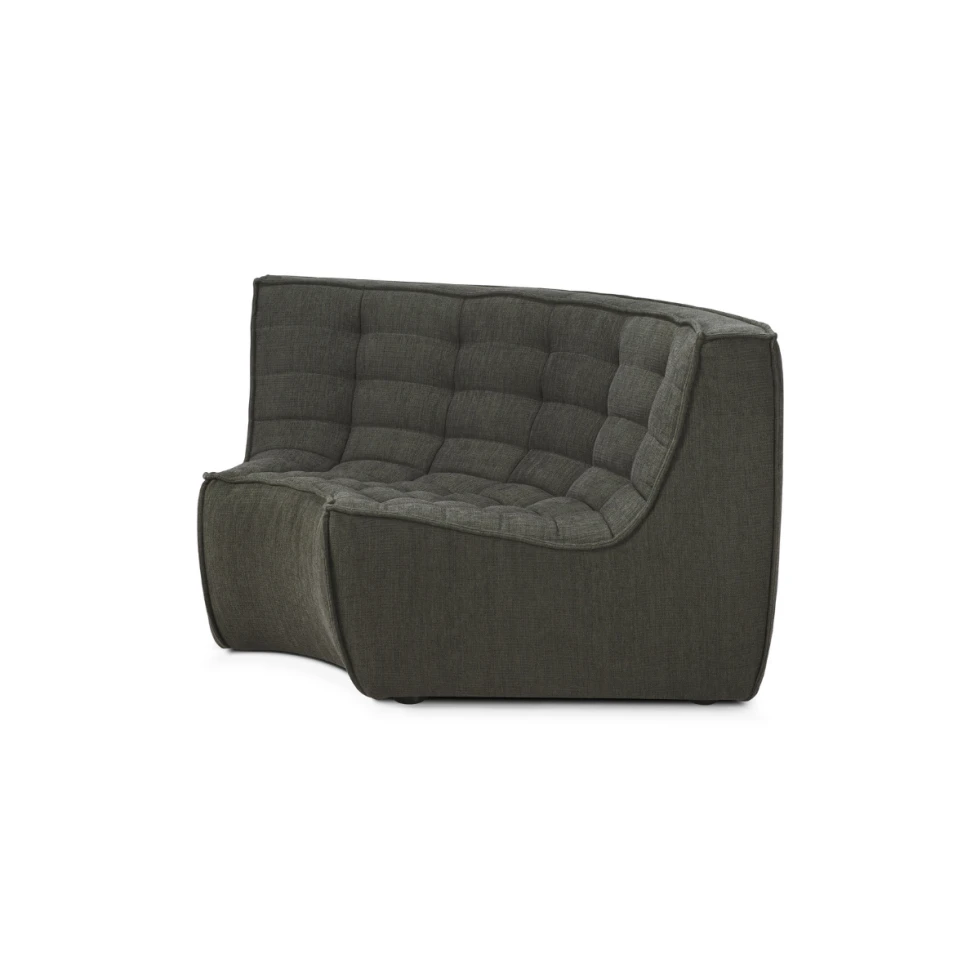 Moduł narożny zaokrąglony sofa N701 Moss Eco Ethnicraft