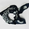 Apaszka jedwabna Mini Foulard Peace and Love Marine Navy Les Belles Vagabondes