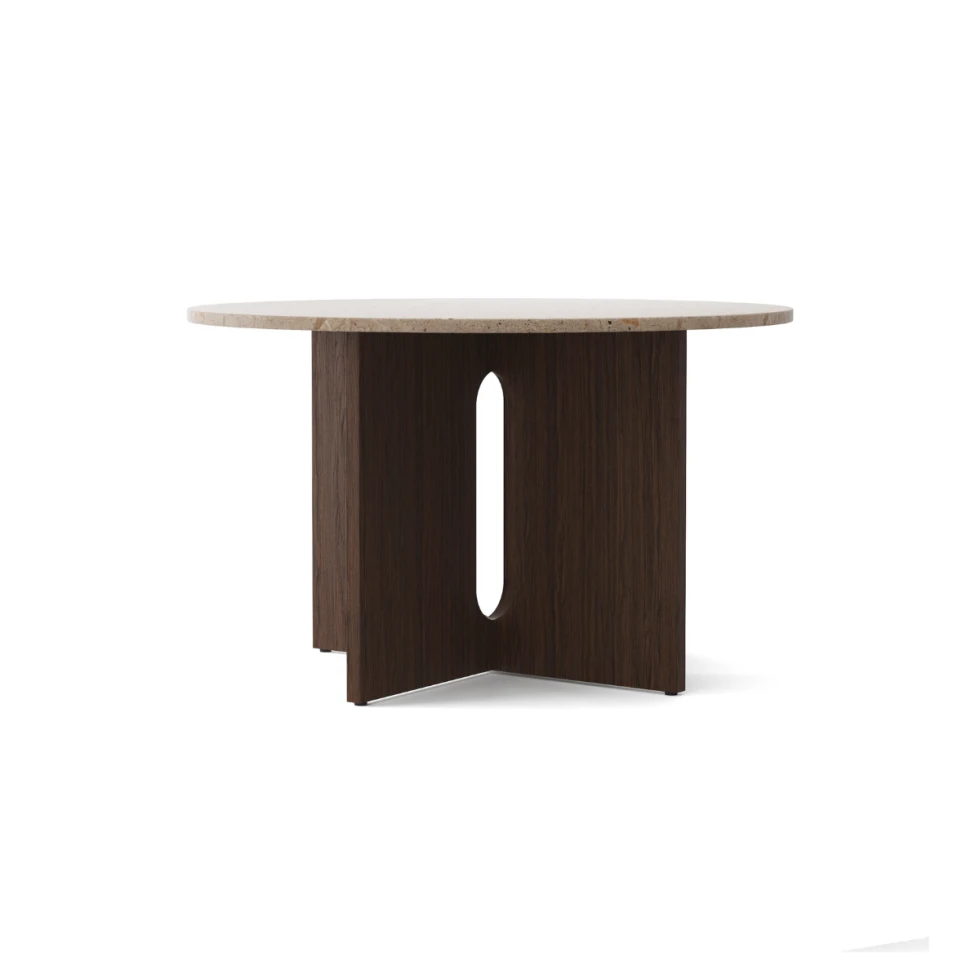 Stół Androgyne Ø120 Oak/Marble