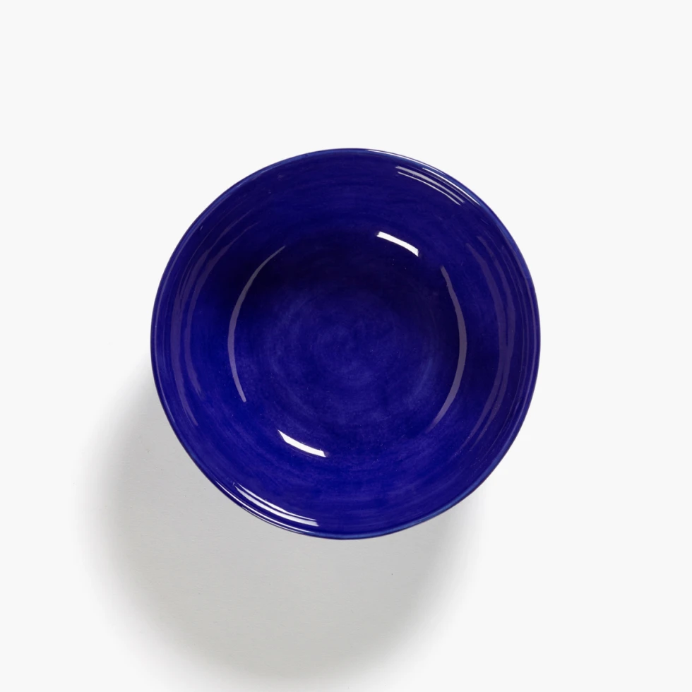 Miska Lapis Lazuli Swirl - Stripes White Feast Serax