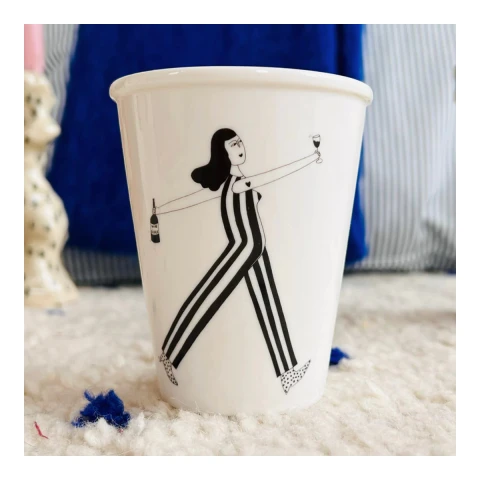 Porcelanowy kubek wine o'clock helen b