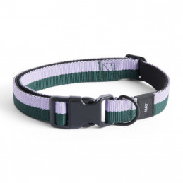 Obroża Dogs Collar Flat M/L-Lavender, green HAY