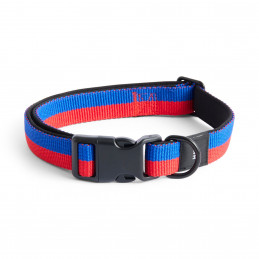 Obroża Dogs Collar Flat-M/L-Red, blue HAY