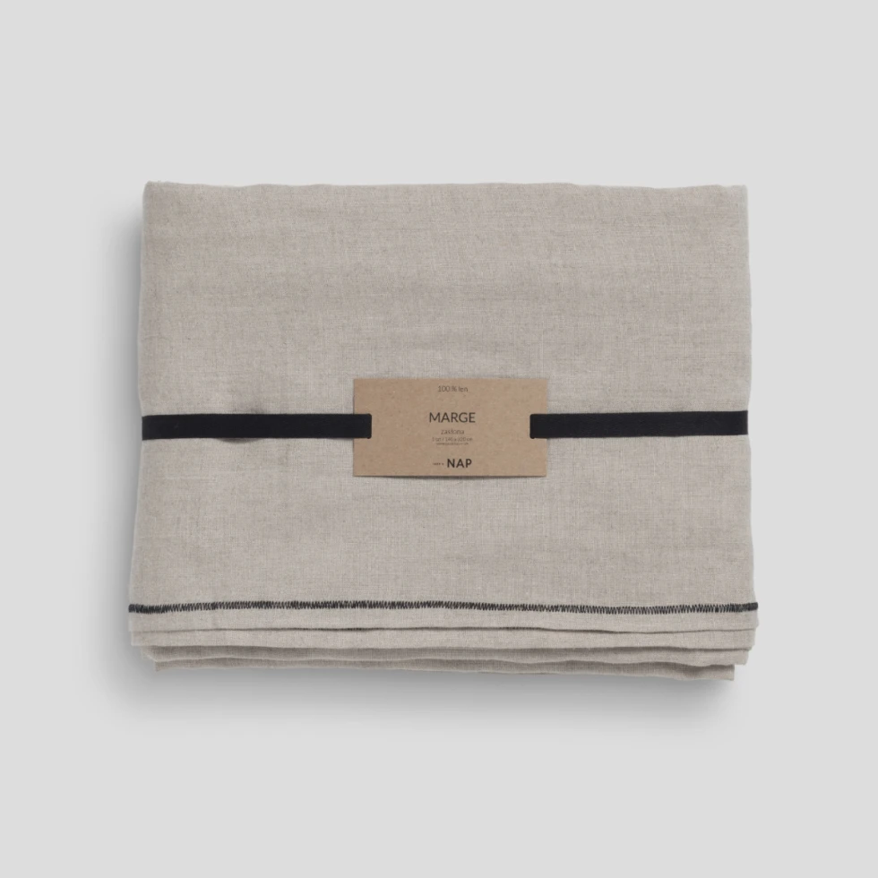 Zasłona Marge Flax 145x320 take a NAP