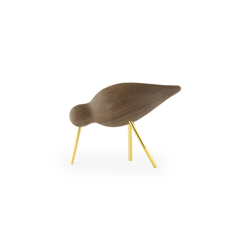 Figurka Shorebird M Walnut Brass Normann Copenhagen