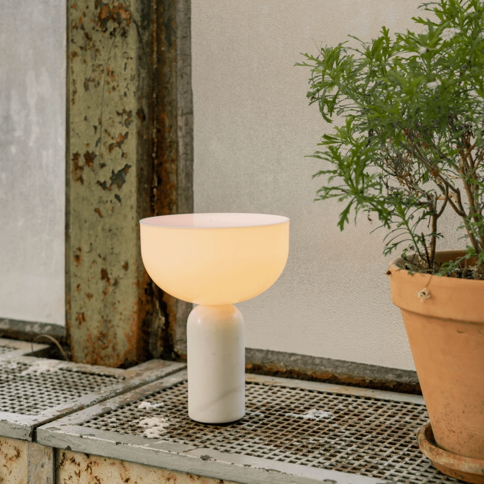 Lampa przenośna Kizu White Marble New Works