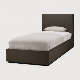 Łóżko Revive len Grey 90x200cm bez stalaża Ethnicraft