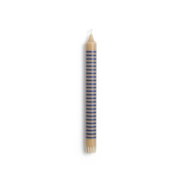 Świeca Pattern Candle-Sand and blue thin stripe HAY