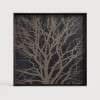 Taca dekoracyjna Black Tree Wood square S Ethnicraft