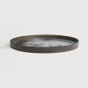 Taca dekoracyjna Aged Mirror round L Ethnicraft