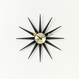 Zegar ścienny Sunburst Black Vitra