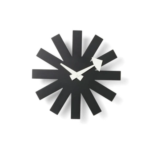 Zegar ścienny Asterisk Black Vitra