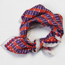 Apaszka jedwabna Mini Foulard Oslo Orange Les Belles Vagabondes