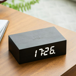 Budzik Flip Click Clock Black Gingko