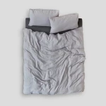 Komplet pościeli lnianej Washed Linen Light Grey take a NAP