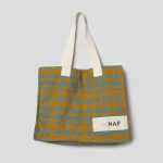 Torba Bazar Drach Check Ocre/Azul Plomo take a NAP